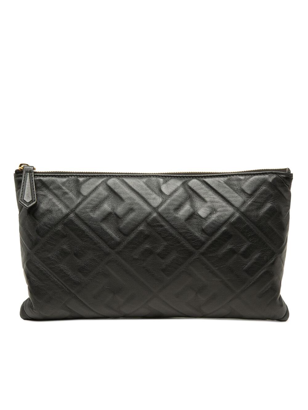 Fendi Embossed Leather Ff Clutch Pre- #372241F37B